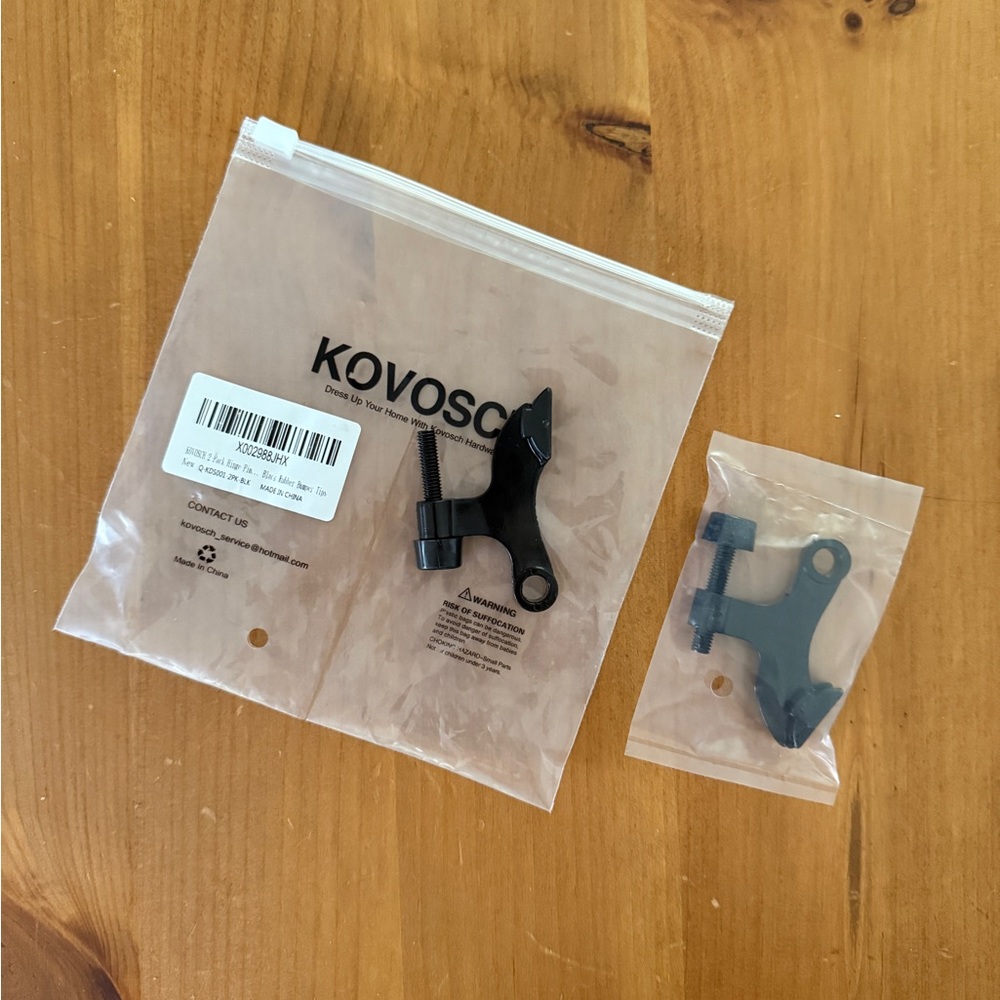 2 Pack Hinge Pin Door Stopper Black ✨ BRAND NEW